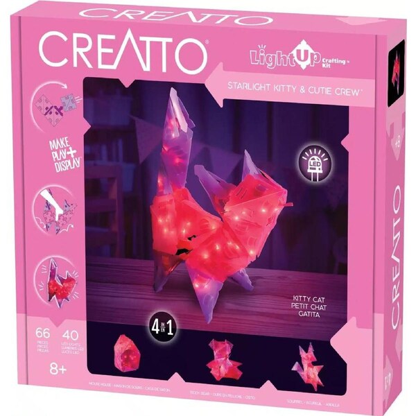 Creatto Starlight Kitty & Cutie Crew - Light-Up 3D Puzzle