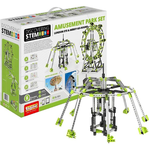 Engino Amusement Park Set- London Eye & Ferris Whl Construction Set
