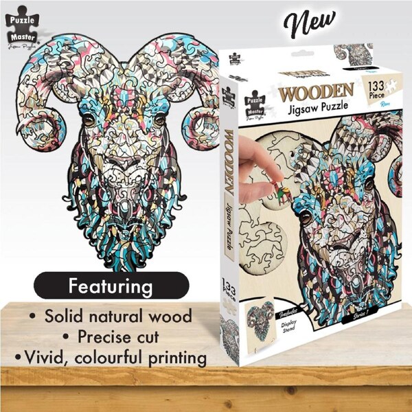 Puzzle Master - Wooden Puzzle Ram - 133 pcs