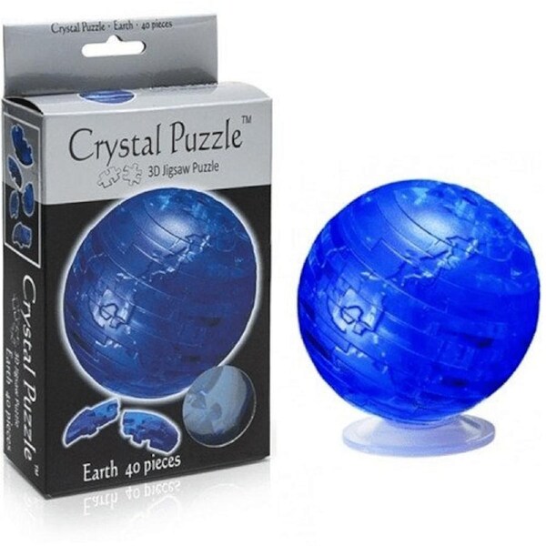 3D Crystal Puzzle - Blue Earth