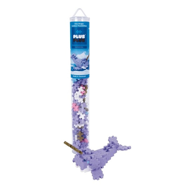 Plus-Plus - Narwhale - 100 pcs Tube