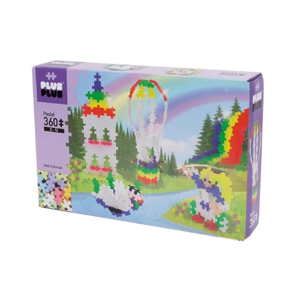 Plus-Plus - Pastel - Rainbow Hot Air Balloon - 360 pcs