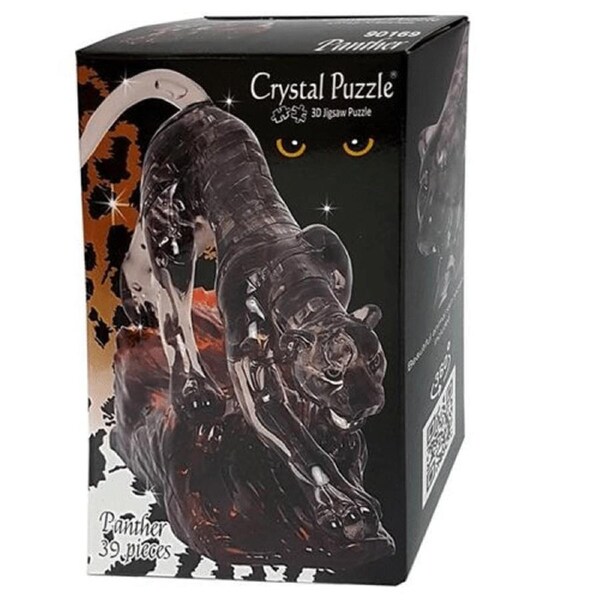 3D Crystal Puzzle - Leopard -- 39 Pieces