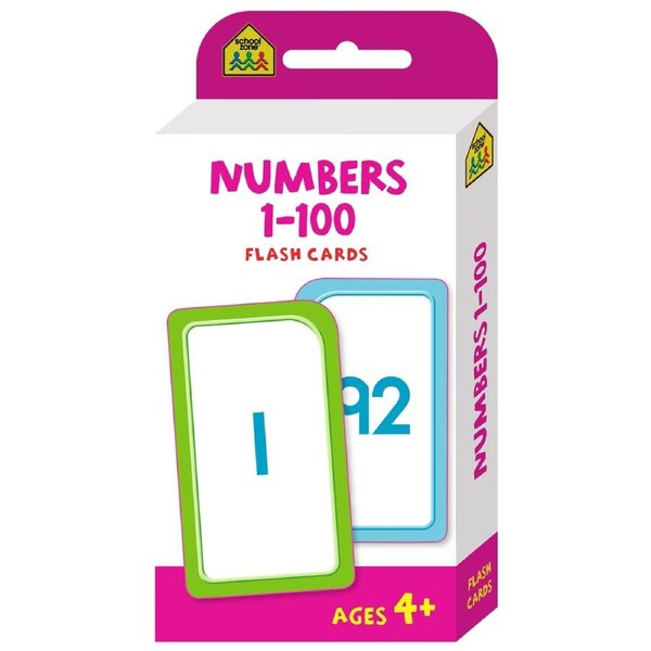 School Zone Numbers 1-100 Flash Cards