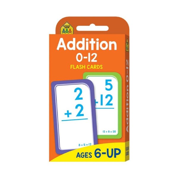 Addition 0-12 : School Zone Flashcards