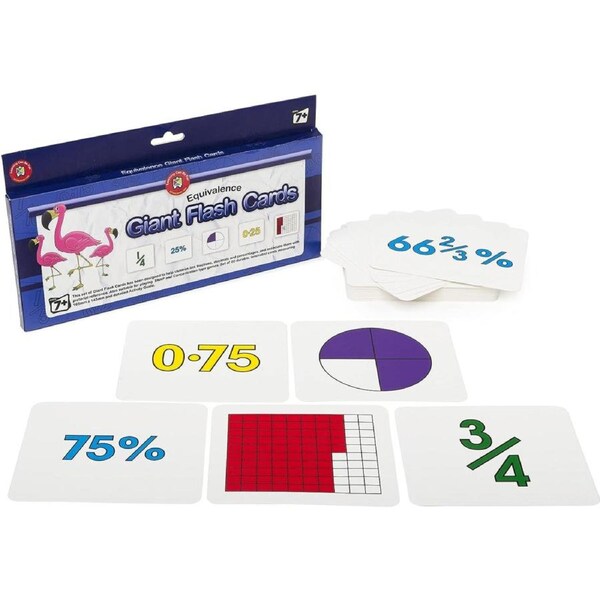 Learning Can Be Fun Equivalence Giant Flash Cards