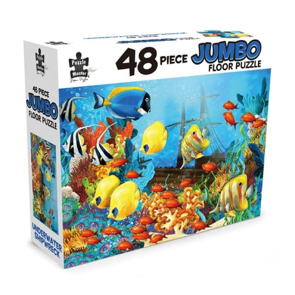 48 Piece Jumbo Floor Puzzle Underwater Shipwreck