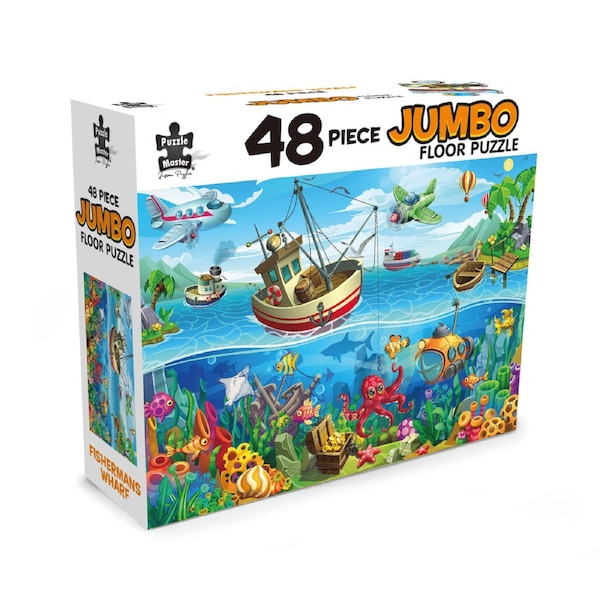48 Piece Jumbo Floor Puzzle Fishermans Wharf