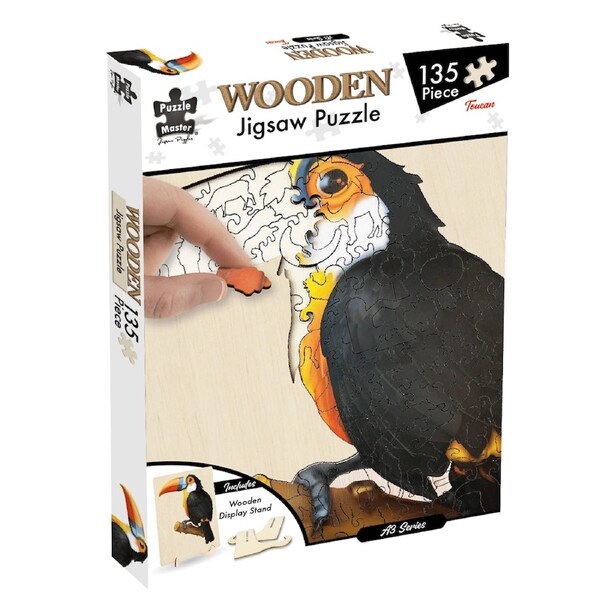 135 Piece Wooden Jigsaw Puzzle, Toucan (A3Series)