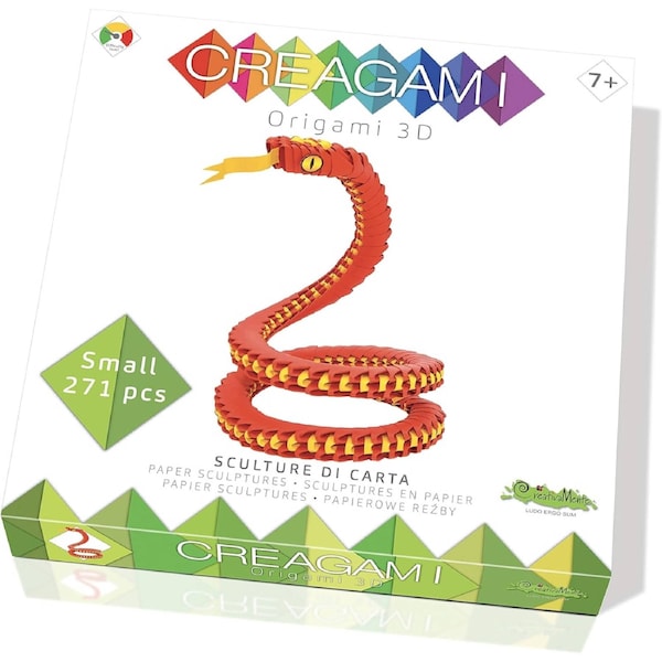 3D Origami Creagami - Snake (Mini)