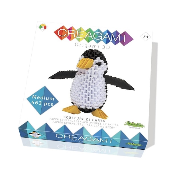 3D Origami Creagami - Penguin (medium)