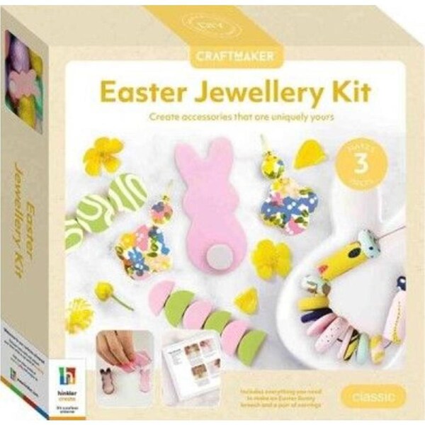 Craft Maker Easter Polymer Clay Jewellery Kit -- Hinkler