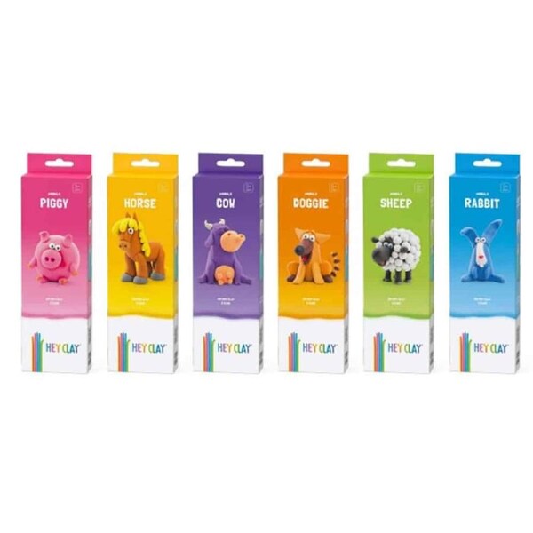 Hey Clay Animals (3 Cans) Assorted