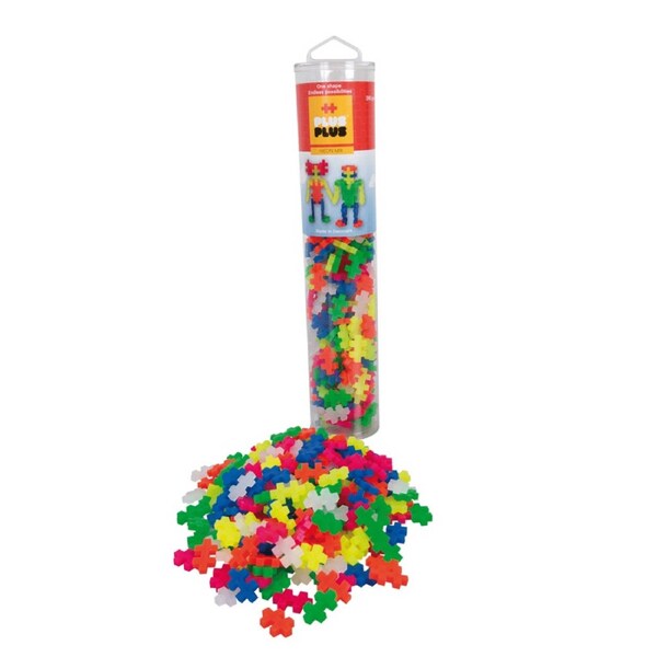 Plus-Plus - Neon mix - 240 pcs - Tube