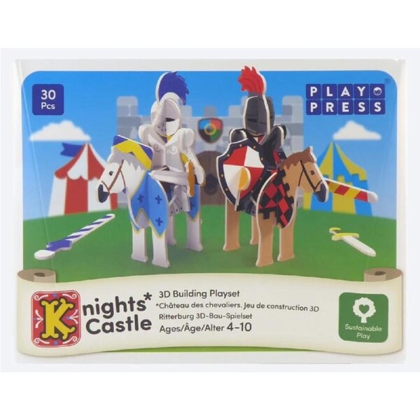 Play Press - Knights Castle Pop-out Build and Play Eco Friendly Playset