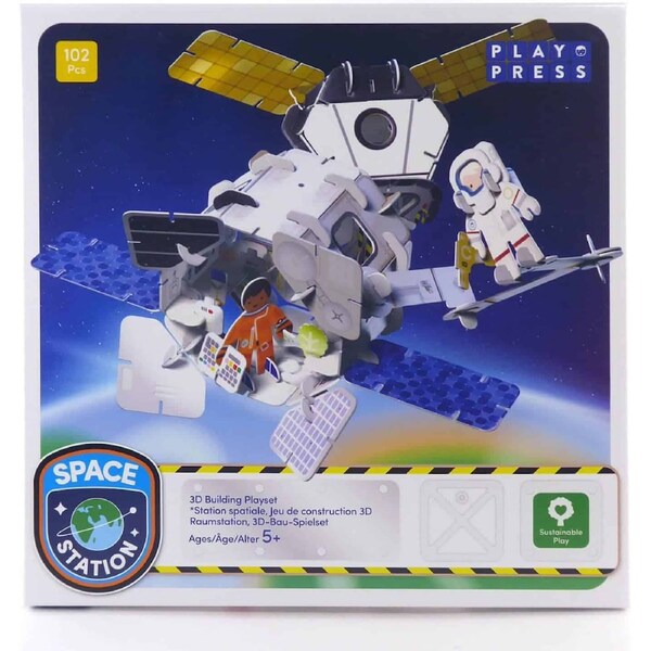 Space Station Eco Friendly Playset -- Play Press