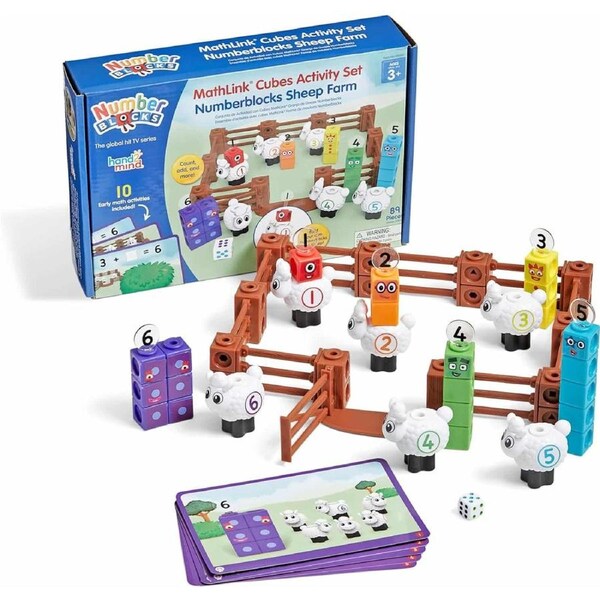 Numberblocks MathLink Cubes Sheep Farm - Early Maths Activity Set