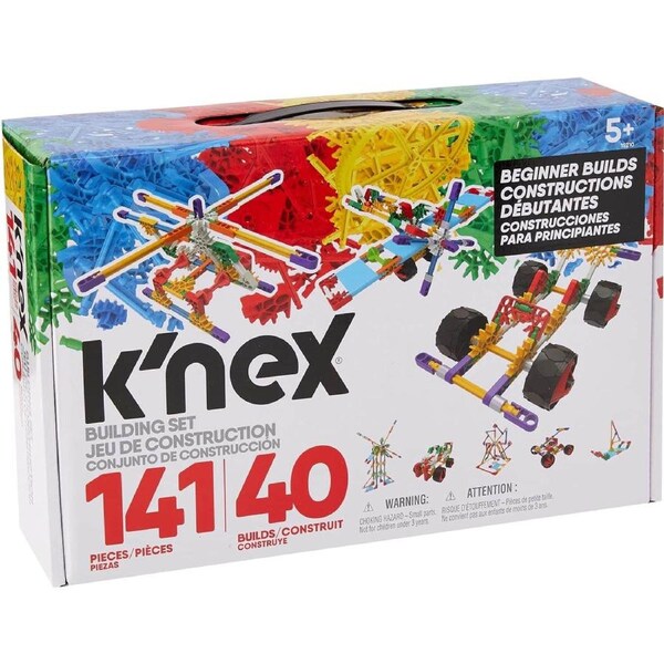 knex - Beginner Builds 141 pieces 40 builds