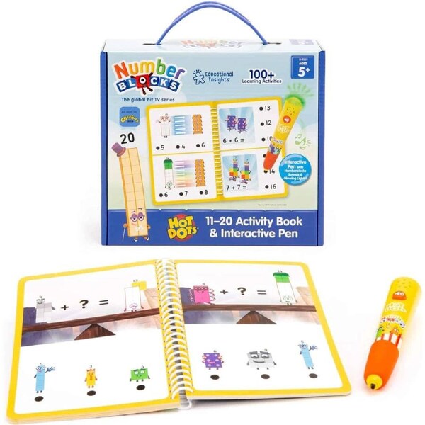 Hot Dots Numberblocs 11-20 Activity Book & Interactive Pen