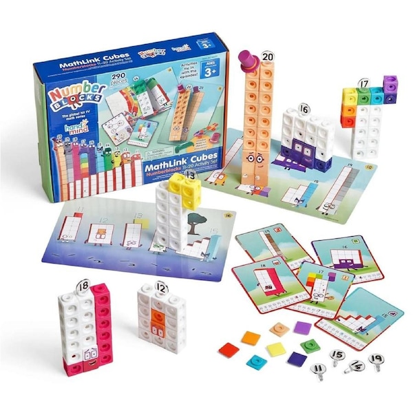 Hand2Mind -Numberblocks MathLink Cubes 11-20 Activity Set