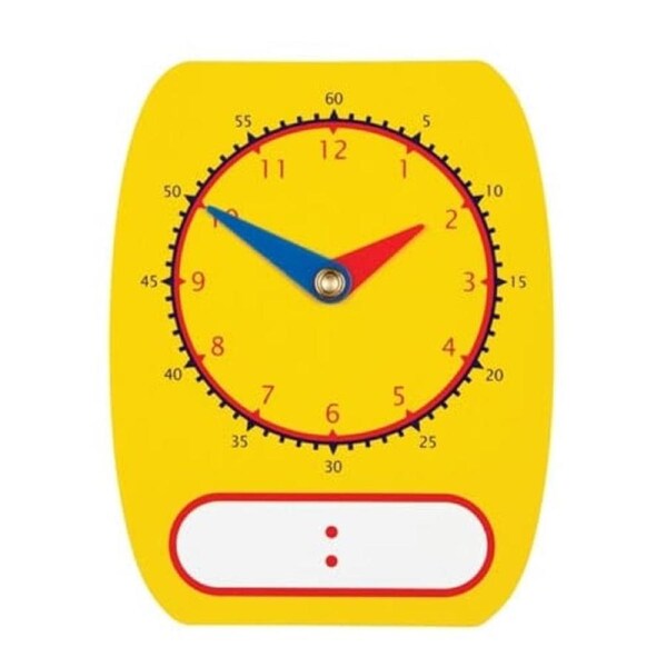 Learning Can Be Fun - Clock Dial Digit/Analog Write On/Wipe Off5pcs