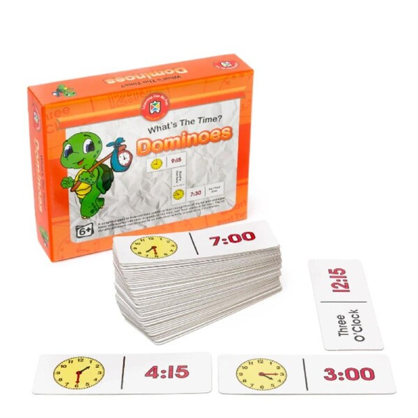Learning Can Be Fun - What's the Time Dominoes