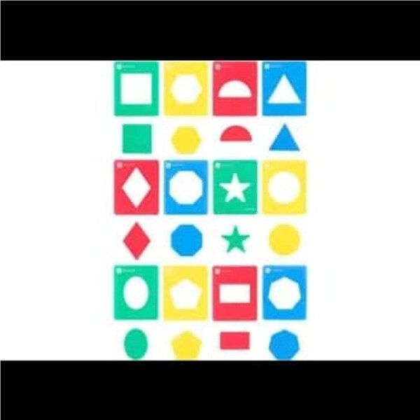 Learning Can Be Fun - Geometry Stencils 12 pc