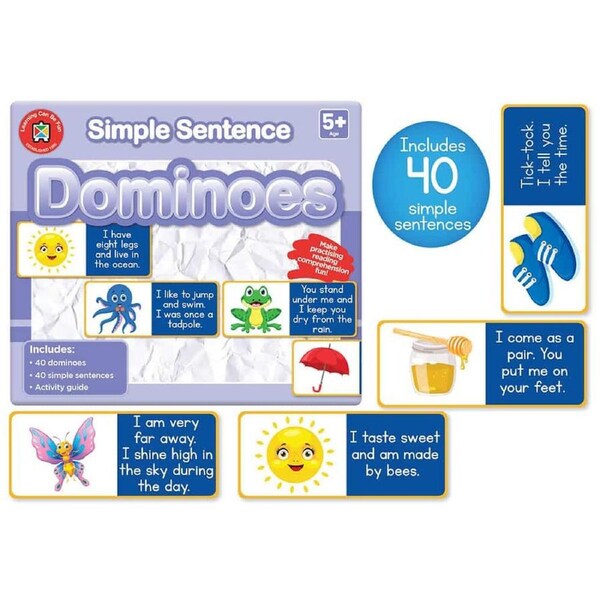 Learning Can Be Fun - Simple Sentence Dominoes