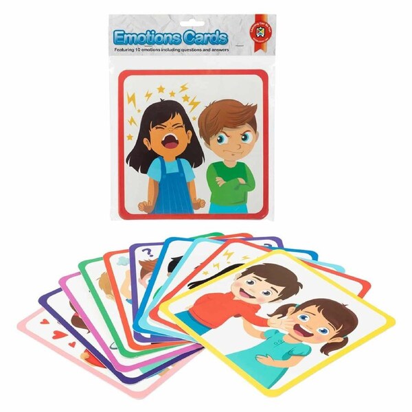Learning Can Be Fun - Emotions Cards Plastic Set of 10