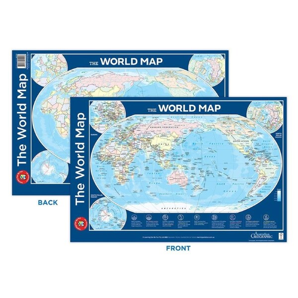 Learning Can Be Fun - Map of the World Poster