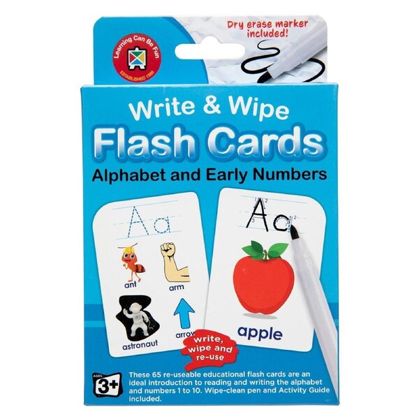 Write & Wipe Flash Cards Alphabet and Early Numbers