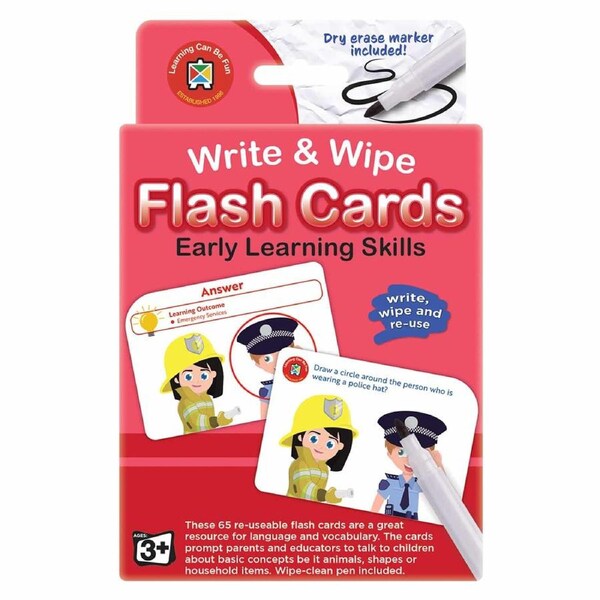 Learning Can Be Fun - W&W Flash Cards Early Learning Skills w/m