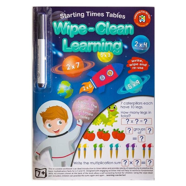 Learning Can Be Fun - Wipe-Clean Learning Starting Times Tables