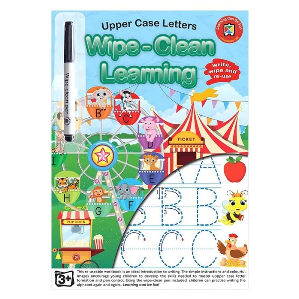 Learning Can Be Fun - Wipe-Clean Learning Upper Case Letters