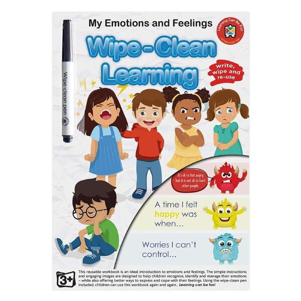 Learning Can Be Fun - Wipe-Clean Learning Emotions