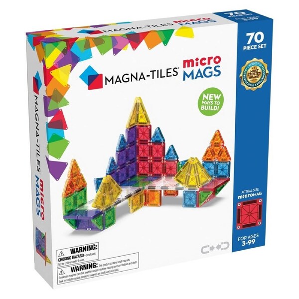 MAGNA-TILES - microMAGS - Deluxe 70 Piece Set