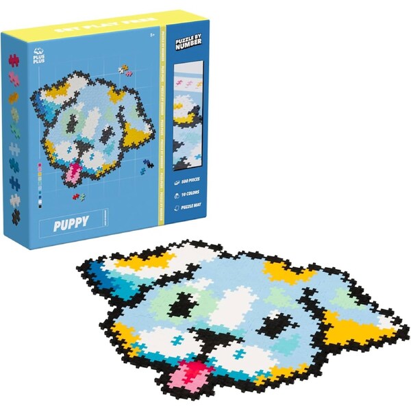 Plus-Plus - Puzzle by Number - Puppy 500 pcs