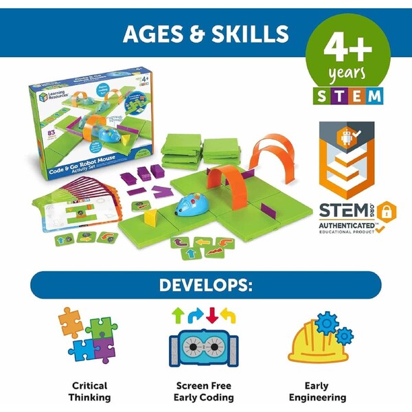 Learning Resources - Code & Go(R) Robot Mouse Activity Set
