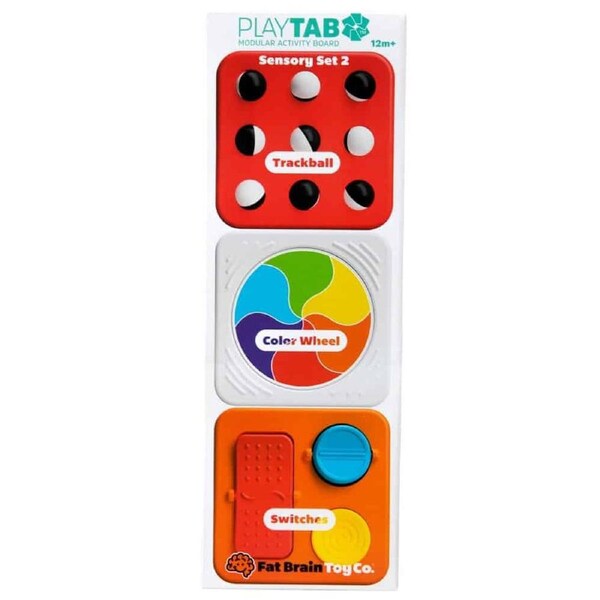PlayTab Sensory Set 2 (Trackball Tile, Color Wheel, Switches Tile)