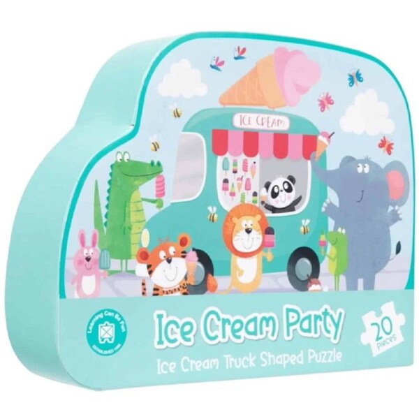 Learning Can Be Fun - Ice Cream Party Truck Shaped Puzzle