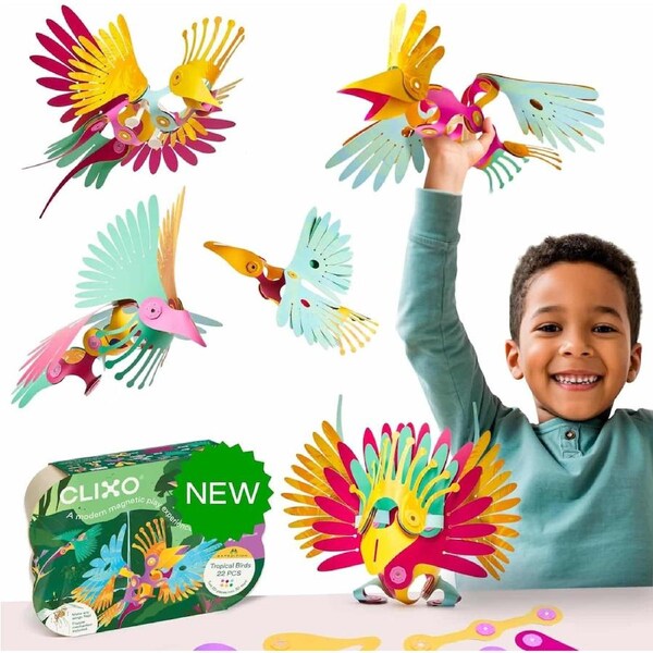 Clixo Tropical Birds Pack -- 22 pcs