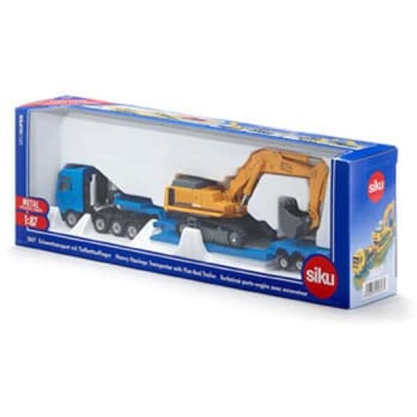 Siku - MAN,Liebherr Haulage Transporter with Trailer - 1:87 Scale