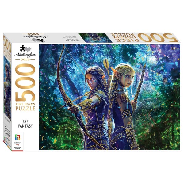 Mindbogglers Gold 500pc Fae Fantasy Jigsaw