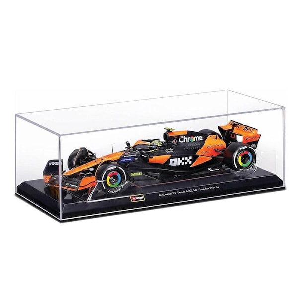 Bburago 1:24 Formula Racing 2024 F1 McLaren MCL38 #4 Norris Model With Showcase