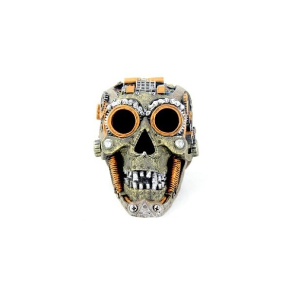 Bioscape Steampunk Skull 2 18 x 12 x 13cm Ornament (BIS466)