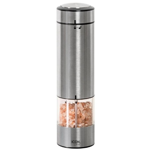 Icon Chef Electric Salt N’ Pepper Mill – Steel