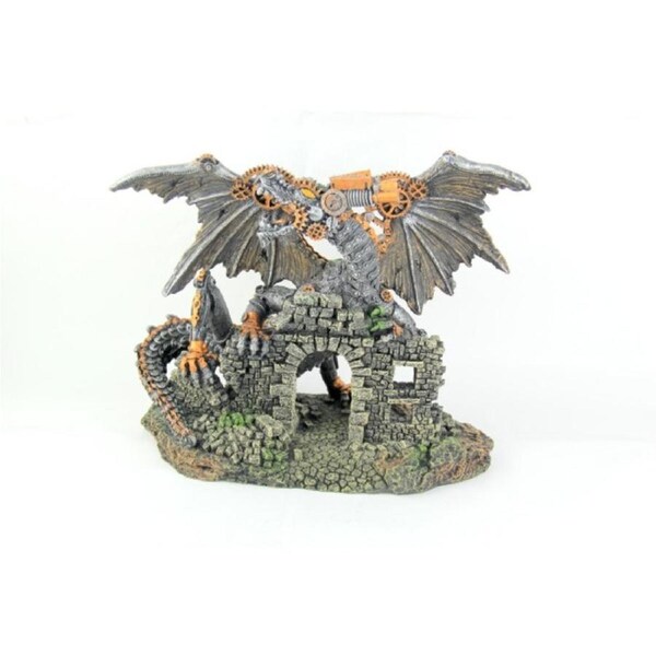 Bioscape Steampunk Mechanical Dragon 26 x 11 x 22cm Ornament (BIS456)