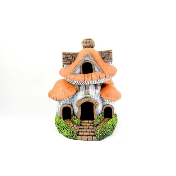 Bioscape Mushroom House Red 14 x 11 x 17cm Ornament (BIS464)