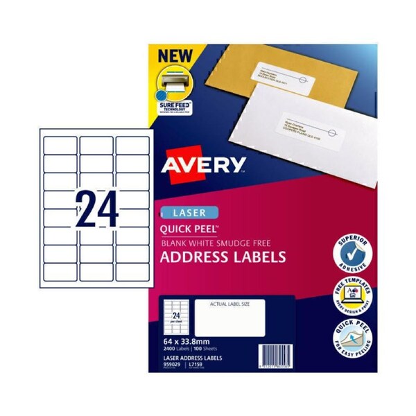 AV Lsr Lbl QP L7159 24Up Pk100