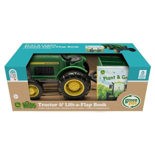 Green Toys John Deere Tractor & Board Bk